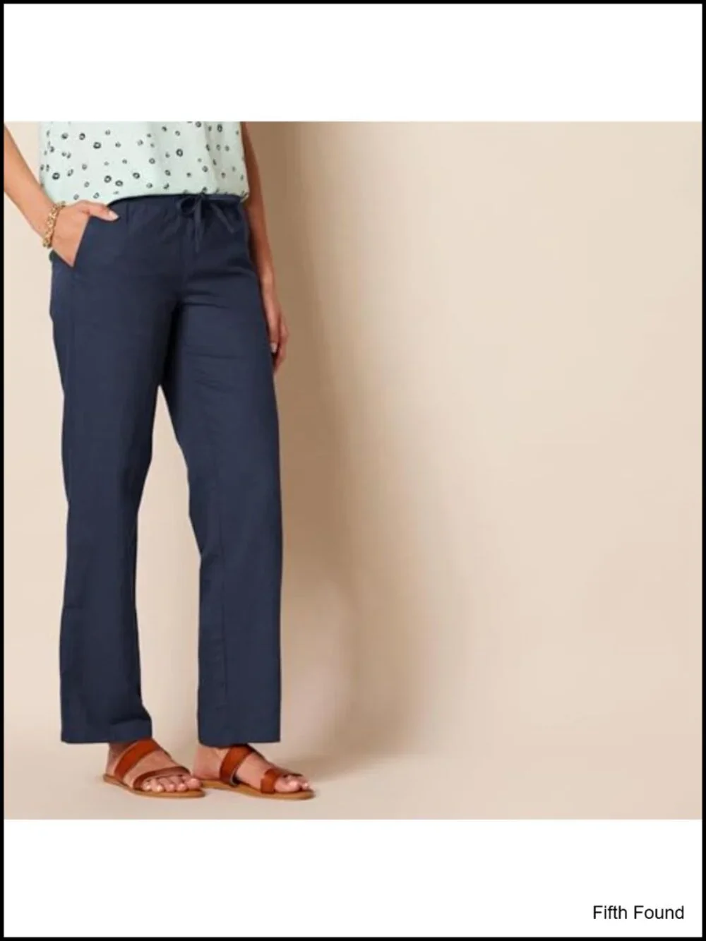 Linen Blend Drawstring Wide Leg Pants Relaxed Fit Plus Size